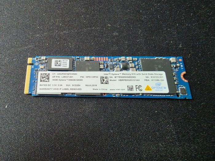 Intel Optane Memory H10 256GB SSD with 16GB Optane