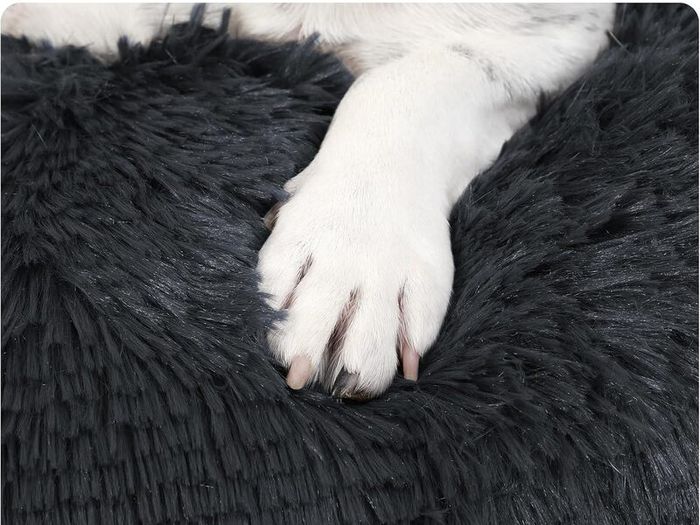 Calming Dog Bed for Medium Crate, Fluffy Washable Mattress, Long Plush Anti Anxiety Mat, Non Skid Bottom Dog Pillow Cushion, Pet Beds Shadow