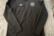 Umbro Brentford Football Club Black Full Zip Jacket Soft Shell Large