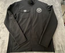 Umbro Brentford Football Club Black Full Zip Jacket Soft Shell Large