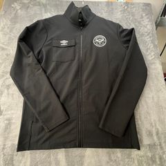 Umbro Brentford Football Club Black Full Zip Jacket Soft Shell Large