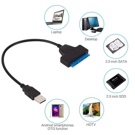 Cable Sata To USB 3.0 Adapter Suport 2.5 Inches External SSD HDD Hard Drive 22 Pin Sata III Cable USB Sata 3.0 Adapter