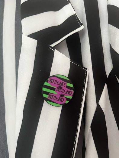 Beetlejuice Jacket and badge