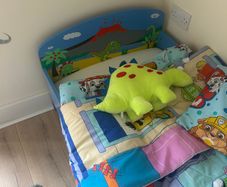 Dinosaur toddler bed