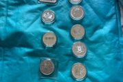 12 Silver 1oz bars and Coins 80 each