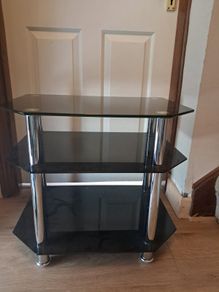 Glass TV Table