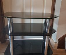 Glass TV Table