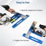 Circular Saw Guide Rail, Multifunctional Aluminum Alloy Circular Saw Guide with 0-65cm Cutting Range, Evolution Track Saw Guide Rail for Carpenter Cutting Positioning Tool Image 3
