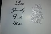 Die cutting inspiring words bundle of 4