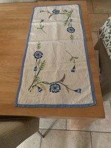 Embroidered linen cloth