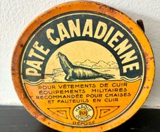 Vintage Leather Polish Tin