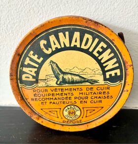 Vintage Leather Polish Tin