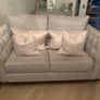 Beautiful silver couch large 2 seater Image 3