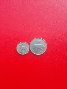 1968 Irish Threepence and 1978 Five Pence