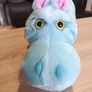 Vintage Walt Disney Its A Small World Plush Blue Hippo Goebel USA Image 2