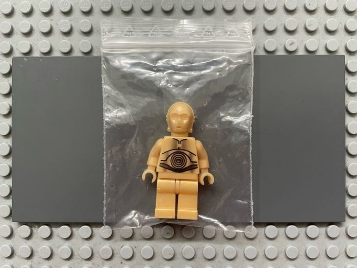 lego star wars sw0010 C-3PO minifigure - Pearl Light Gold