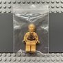 lego star wars sw0010 C-3PO minifigure - Pearl Light Gold Image 3
