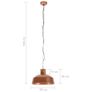 Industrial Hanging Lamp 58 cm Copper E27 Image 7