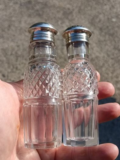 George IV Sterling Silver Cut Glass Cruet Set(1821)