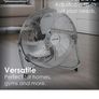 New Oypla Home 14" Chrome Floor Fan Image 4