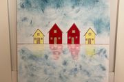 Seascape abstract painting