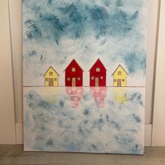 Seascape abstract painting