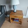 Solid Oak TV unit with matching lamp tables Image 2