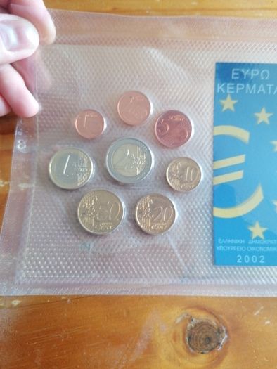 2002 Greece Euro Coin Set