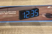 Netzu Digital Alarm clock with Bed Vibrator