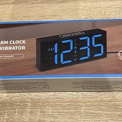 Netzu Digital Alarm clock with Bed Vibrator
