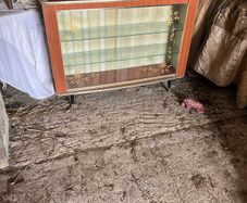 Vintage china cabinet. Dansette legs