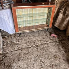 Vintage china cabinet. Dansette legs