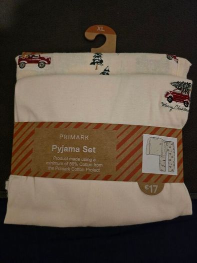 large penneys primark christmas pyjamas pair set