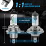 H4 HS1 LED Motorcycle Headlight Bulbs 12V 1500LM H4 LED Moto Lights Hi Lo Beam 6000K Lamp For Yamaha Kawasaki Suzuki Image 2