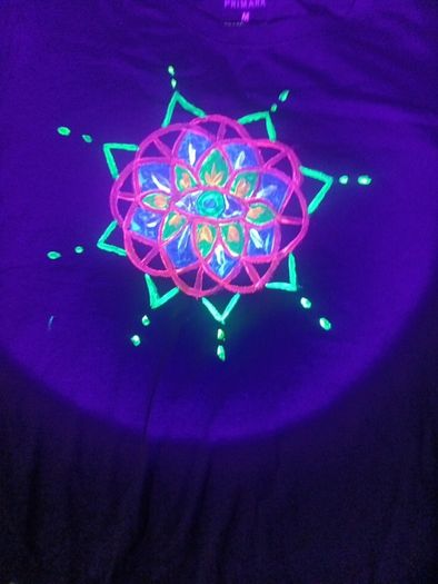uv hand painted tshirt
