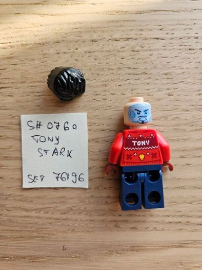 lego sh0760 tony stark, set 76196