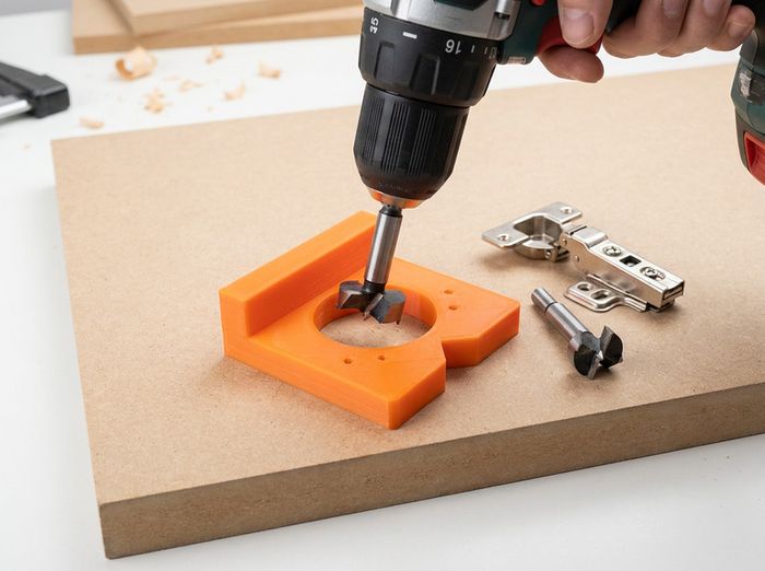 Hinge drilling jig for 35mm cup hinges