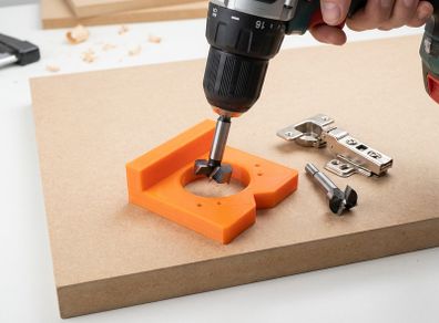 Hinge drilling jig for 35mm cup hinges