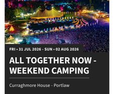 2 Full Weekend Camping Tickets