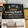 Tapas Serving board with 2 ceramic dishes (NEW) Image 3