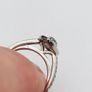 9ct White Gold Natural Diamond Marquise Halo Cluster Engagement Ring Image 10
