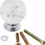 Clear Crystal Glass Drawer Knobs with Bubble Ball Cabinet Door Knobs Kitchen Cupboard Knobs Pull Handle 10 Pieces (MULTIPLE COLOURS) Image 7