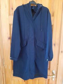 ladies dunnes light hooded coat size small