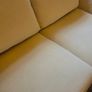 French Connection butter yellow velvet couch Image 2
