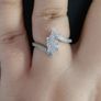 Adara 9ct White Gold 0.50ct Marquise Diamond Ring Image 4