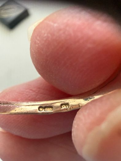 Vintage 9ct Gold Rope Twist Band Ring with Original 1987 Maltese Jeweler Box