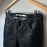 Part Two Wax Coated Black Biker Jeans Short Size UK 12 (Fits like UK 10) Image 2
