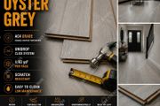 New 12mm Oyster Grey Laminated Flooring