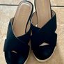womens wedge sandals never worn Image 3