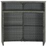 Garden Bar Table Grey 120x55x110 cm Poly Rattan Image 3